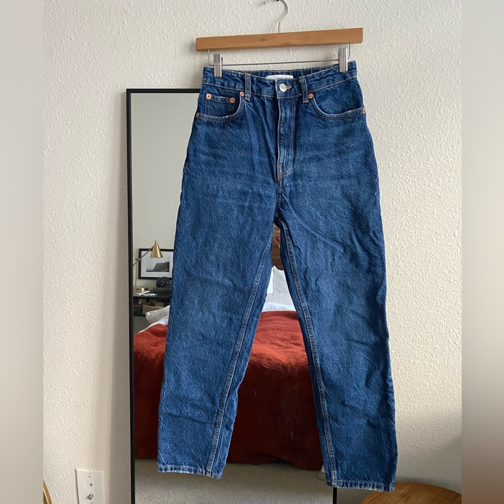 Mango Mom Jeans 26” Inseam